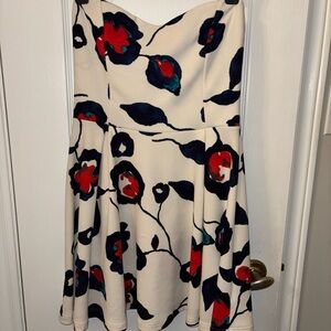 Floral Strapless Dress